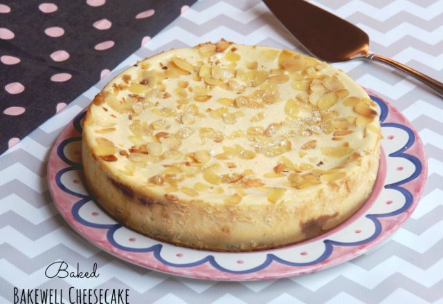 Baked Bakewell Cheesecake