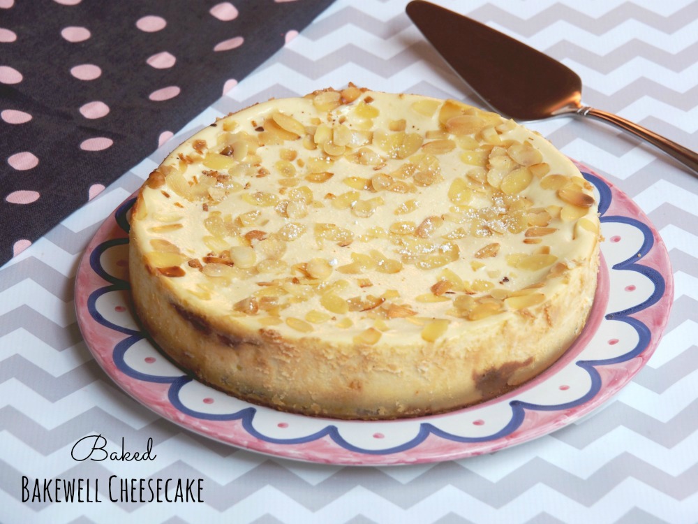 Baked Bakewell Cheesecake