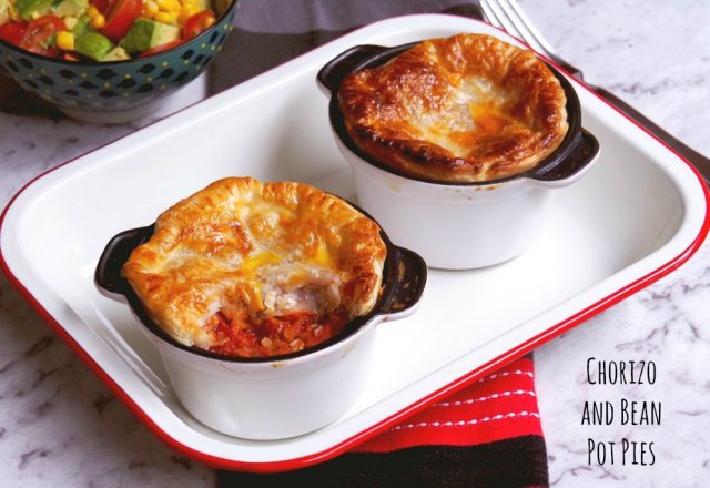 Chorizo and Bean Pot Pies