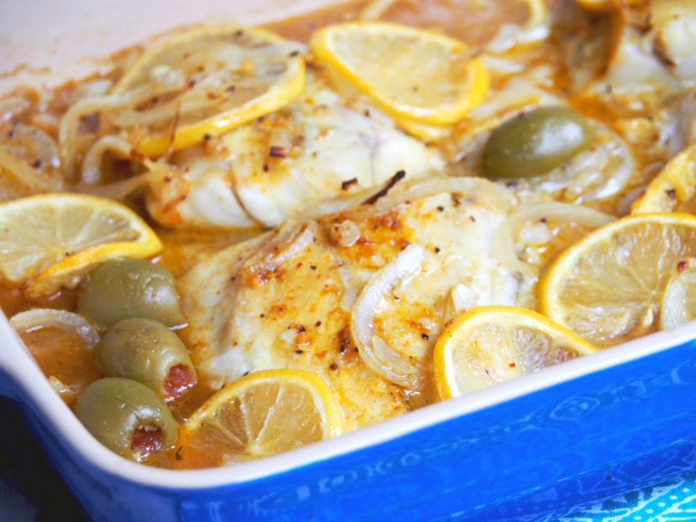 fast fish tagine baked