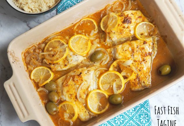 Fast Fish Tagine with Cumin Couscous