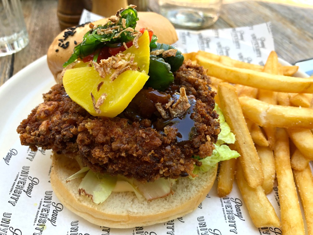 Penny University Cafe Katsu Burger