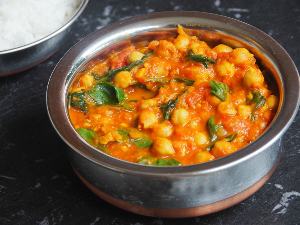 spinach chickpea curry 5