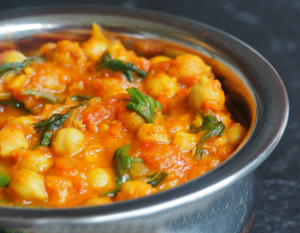 spinach chickpea curry 3