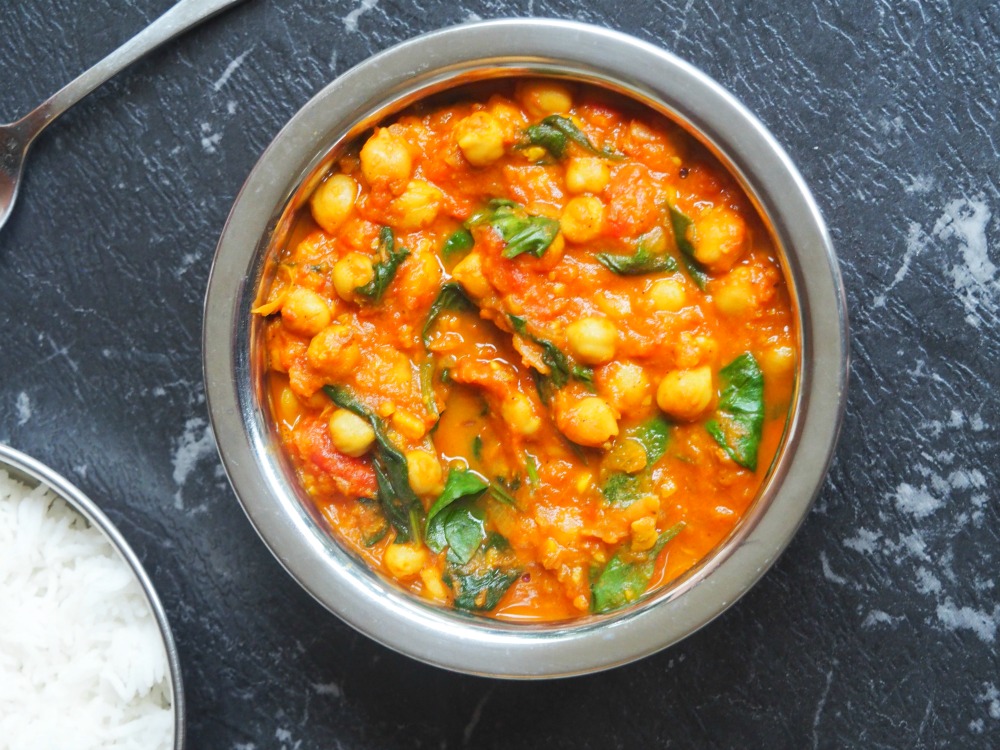 spinach chickpea curry 1