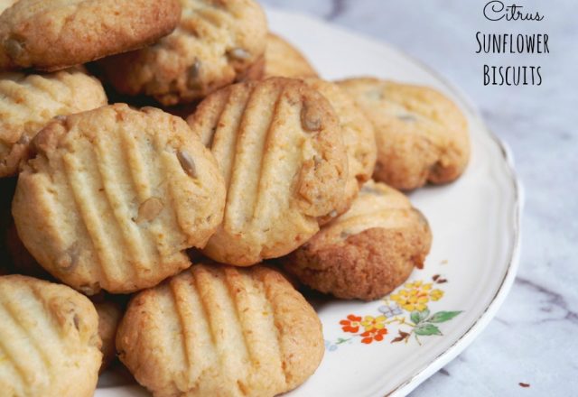 Citrus Sunflower Biscuits