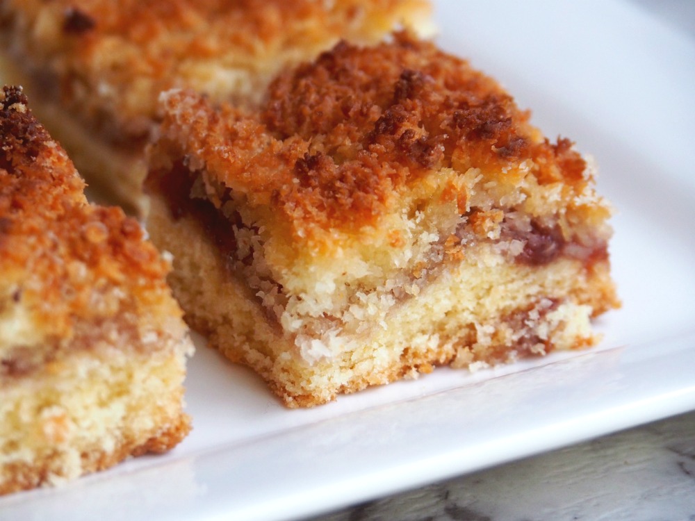 Jammy Coconut Slice 6