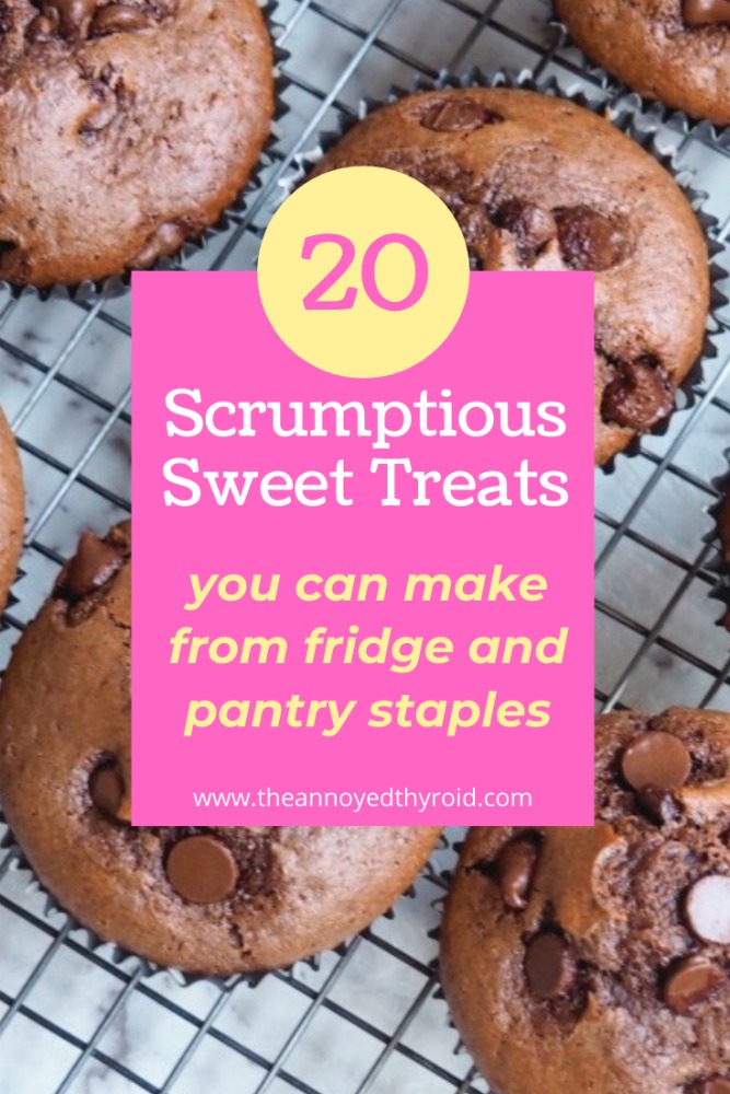 sweet treats using pantry staples pin