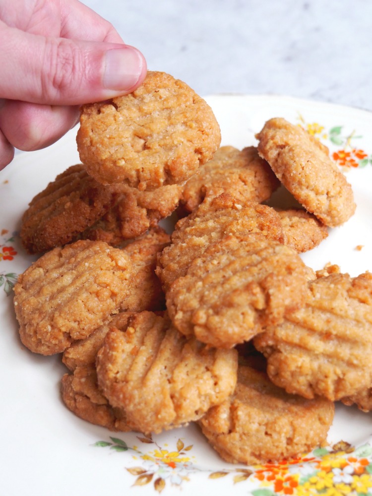 3 ingredient peanut butter cookies individual