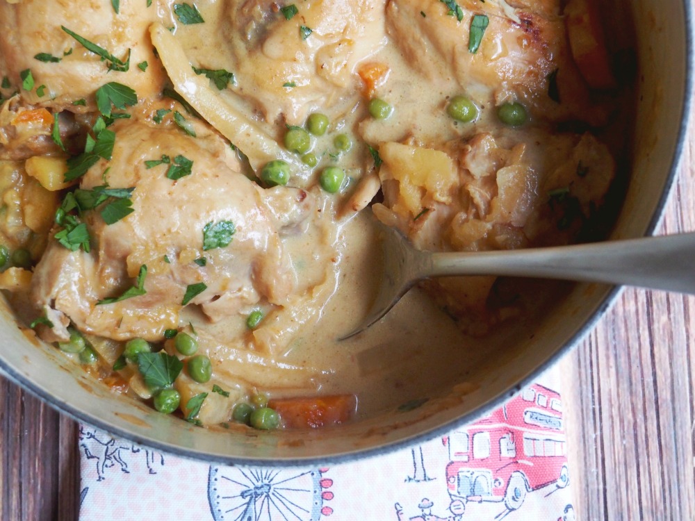 one pot honey mustard chicken spoon