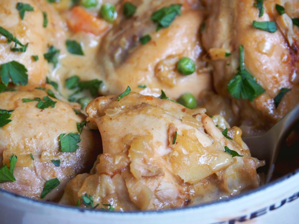 one pot honey mustard chicken