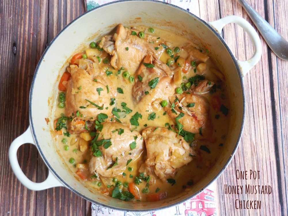 one pot honey mustard chicken title