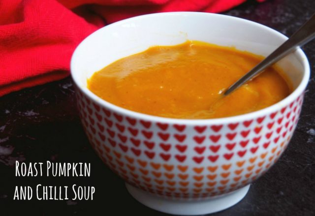 Roast Pumpkin and Chilli Soup