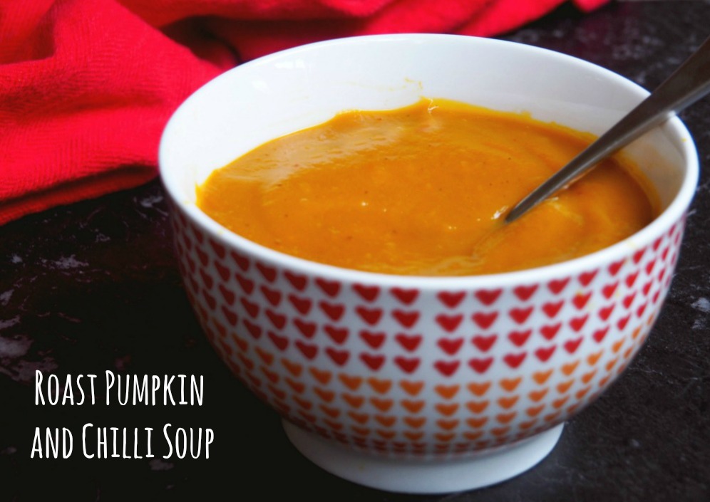 roast pumpkin chilli soup 