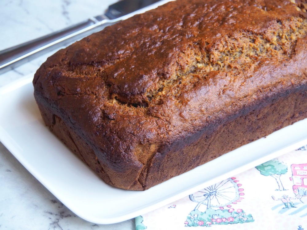 orange date banana bread uncut