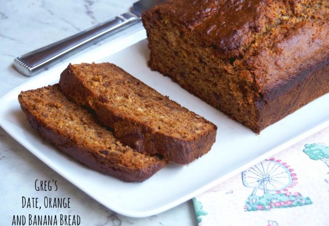 Greg’s Date, Orange and Banana Bread