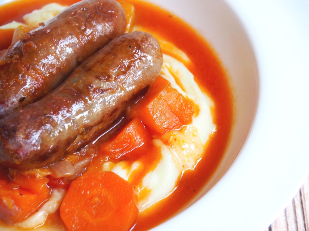 slow cooker sausage casserole vertical