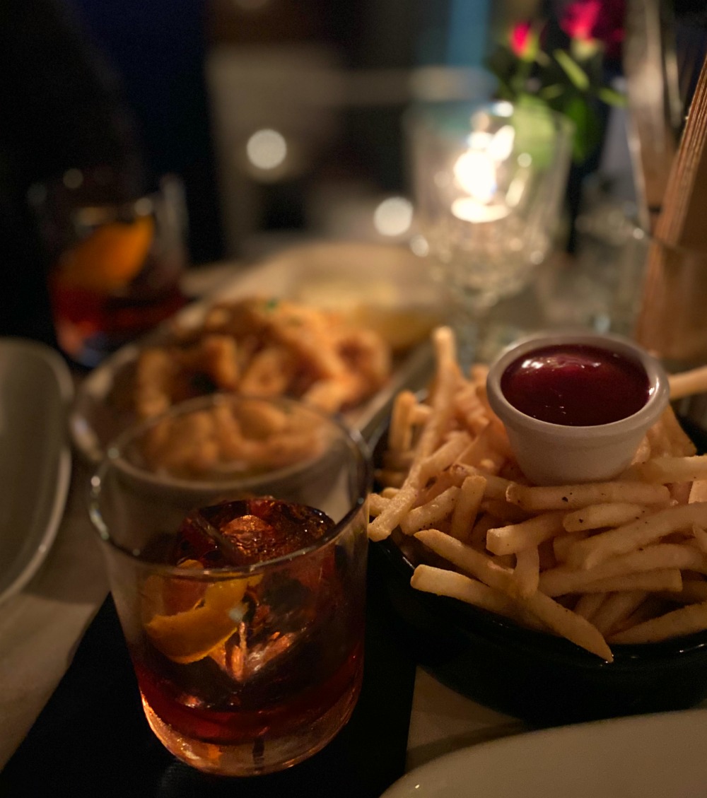 negronis and fries at foxtrot