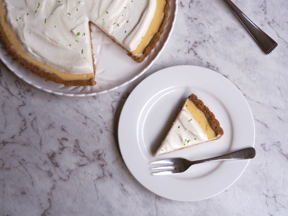 key lime pie from above