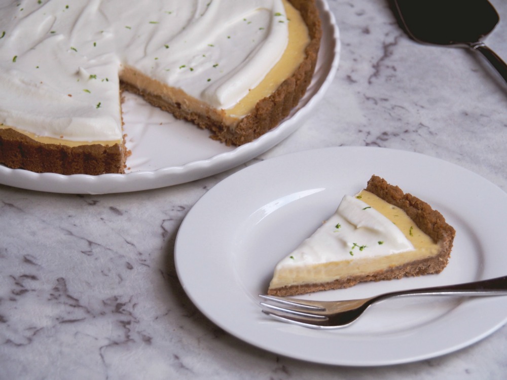 easy key lime pie slice removed