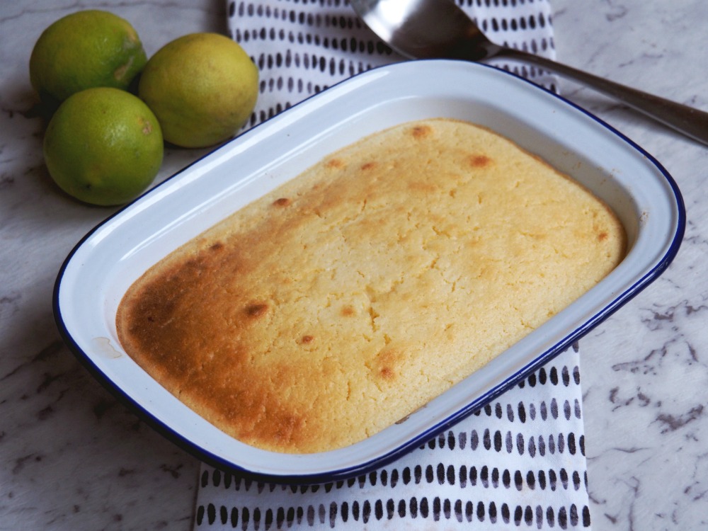 citrus delicious pudding with limes
