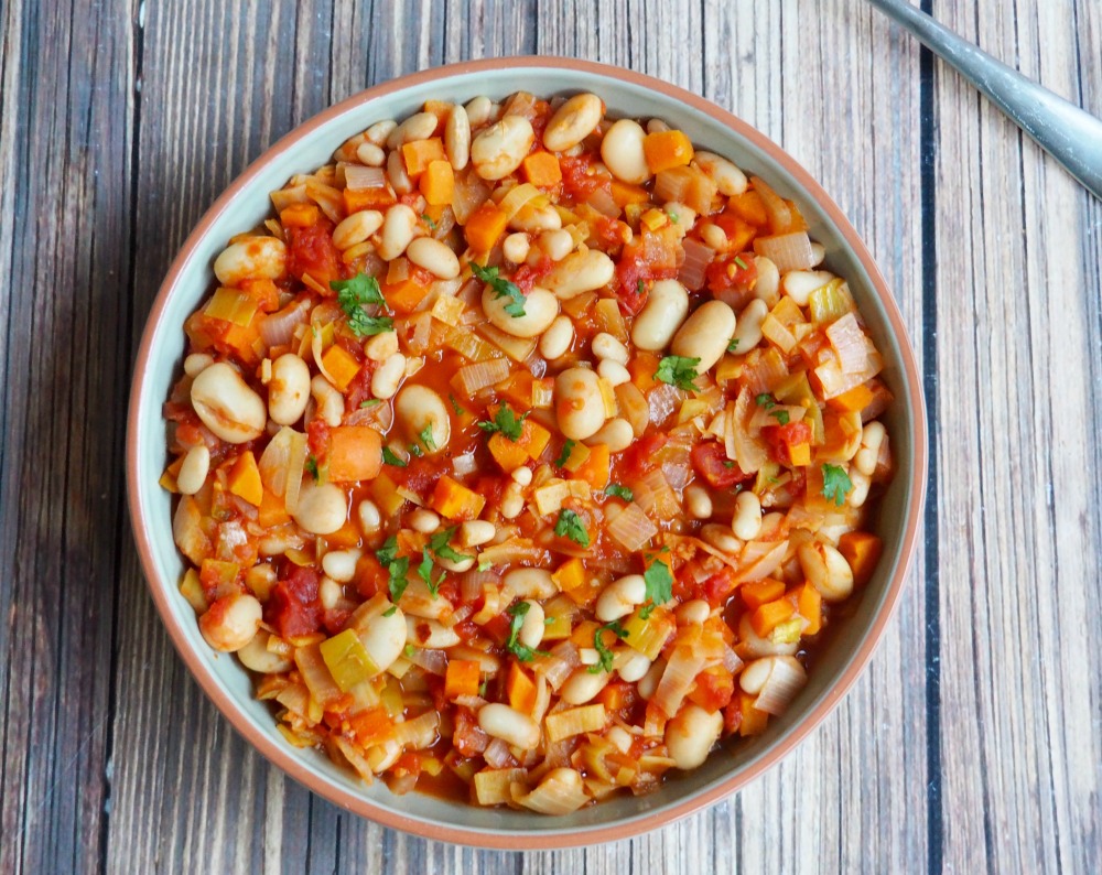 bean and cider stew