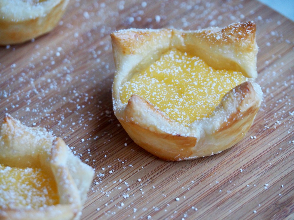 close up of lime butter puffs