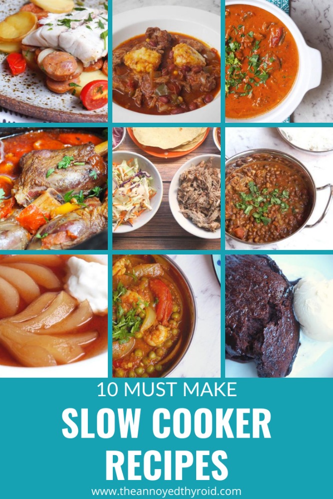 10 must make slow cooker recipes pin