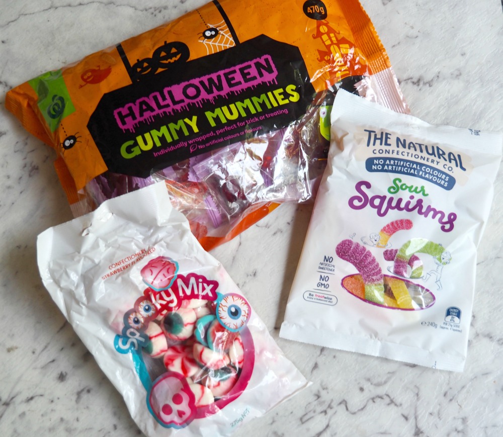 bags of halloween candy