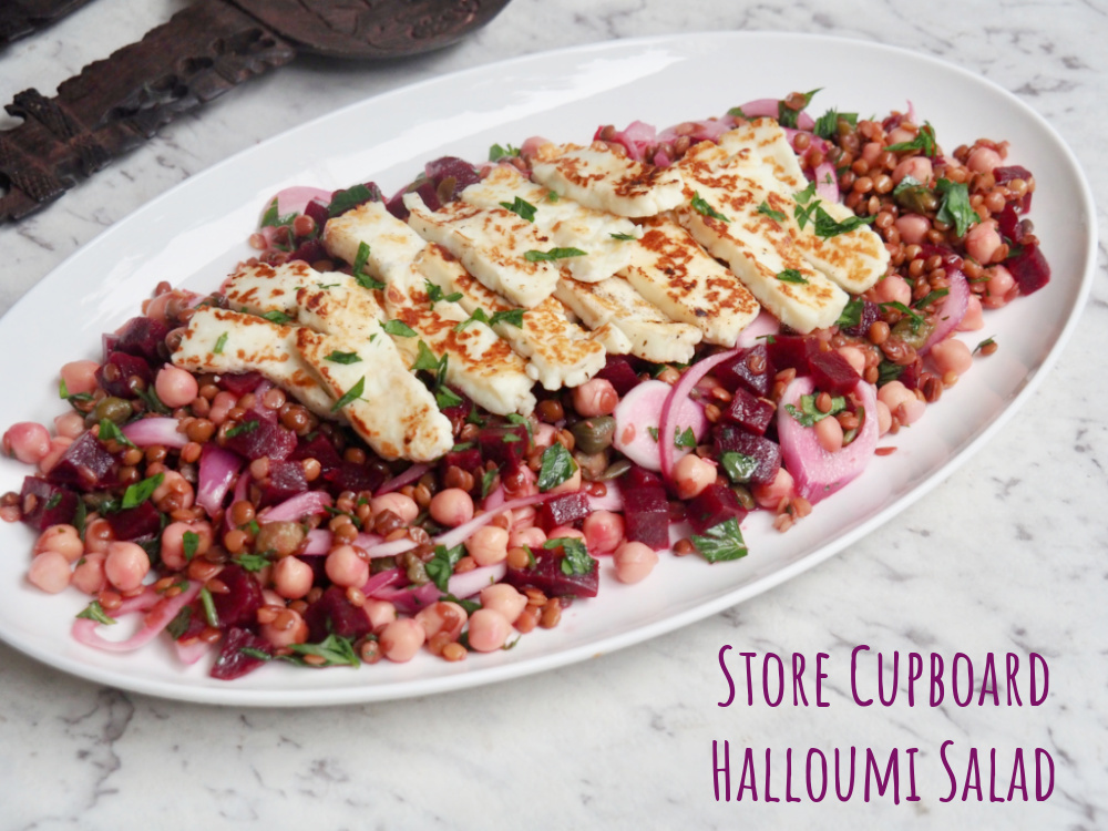 Store Cupboard Halloumi Salad