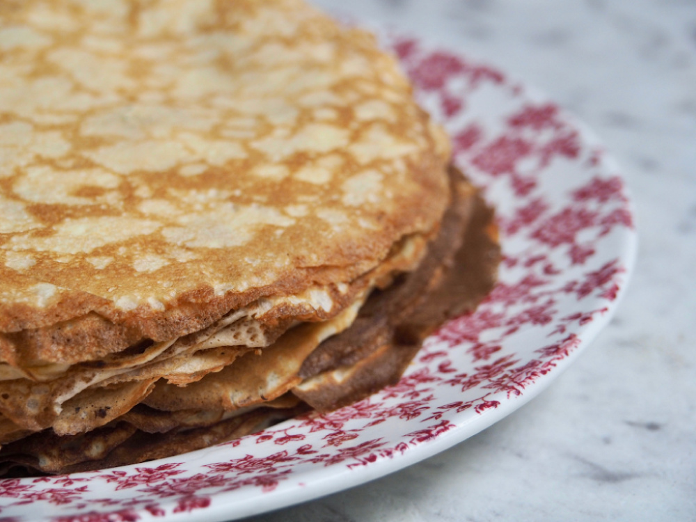 perfect crepes crepe stack side view