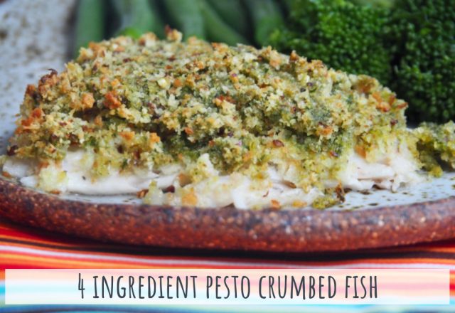 4 Ingredient Pesto Crumbed Fish
