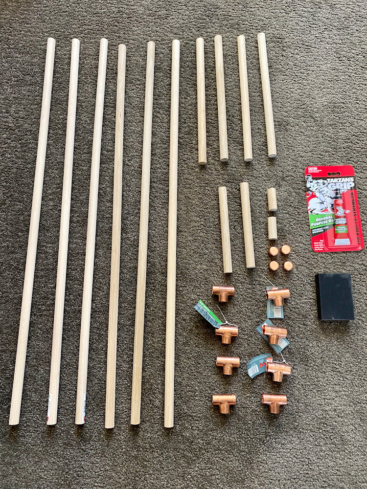 diy dog accessory ladder equipment dowel and copper tees