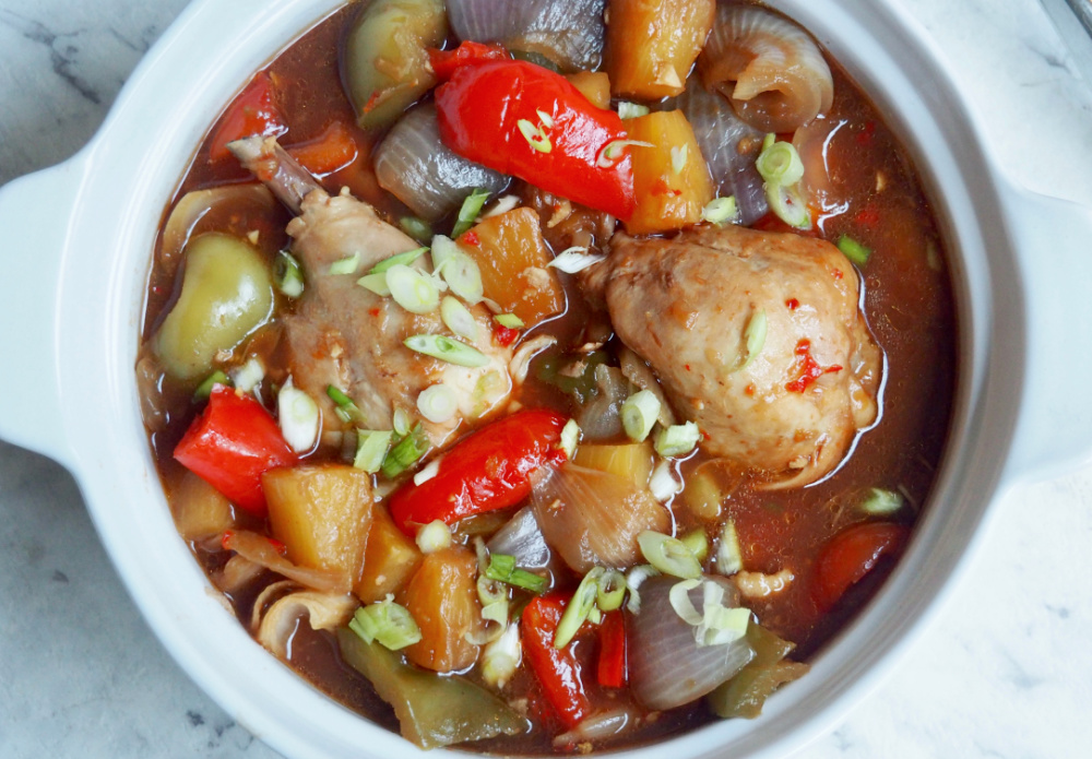 slow cooker sweet and sour chicken from above