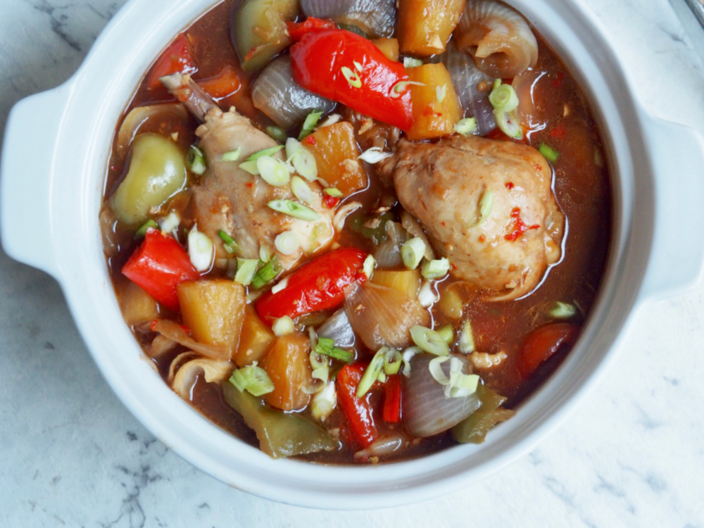slow cooker sweet and sour chicken from above