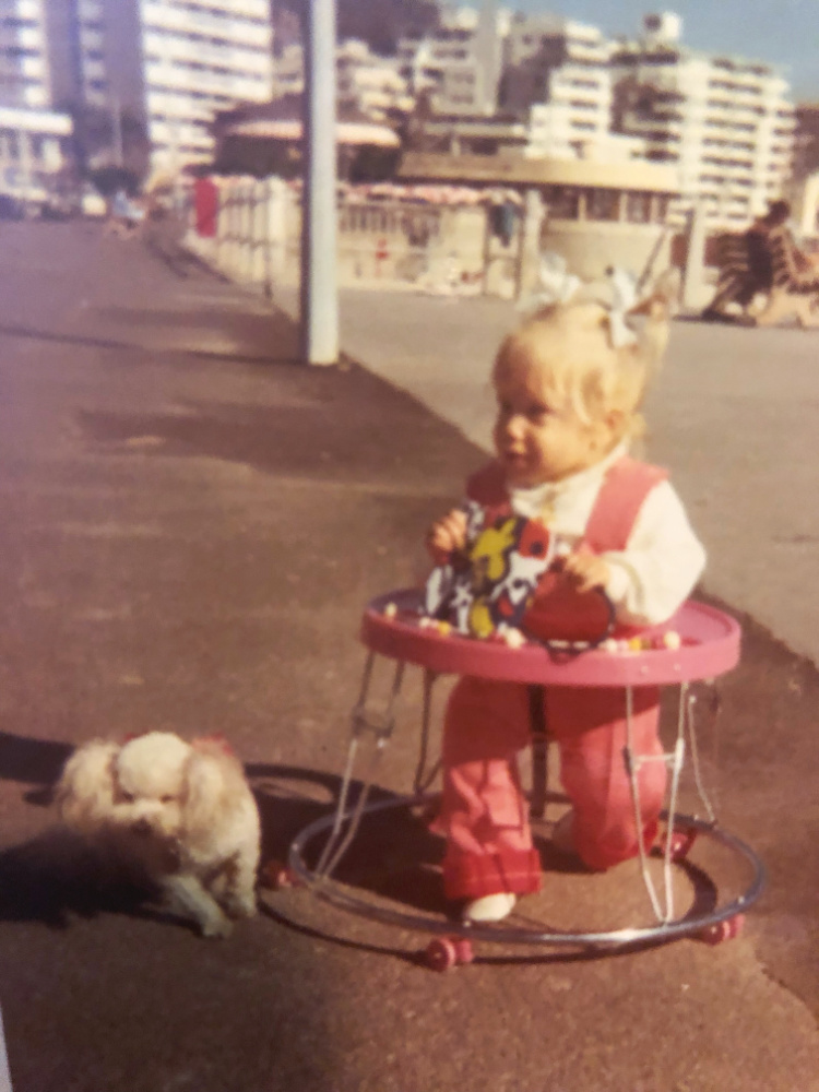 toddler in baby walker