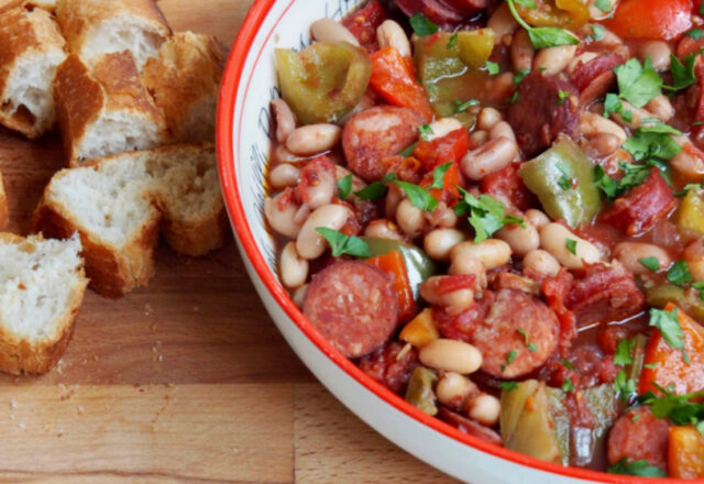 Slow Cooker Chorizo and Bean Stew