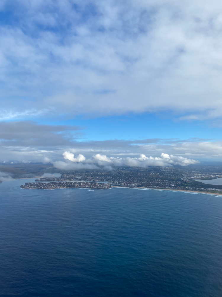 view from airplane window