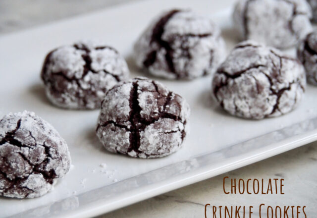 Chocolate Crinkle Cookies