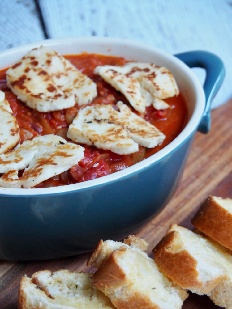 halloumi and bean stew 