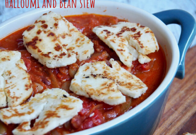 Meatless Monday – Halloumi and Bean Stew