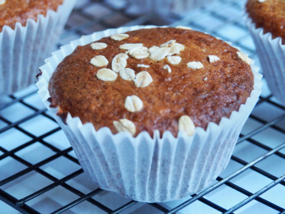 close up marmalade muffin