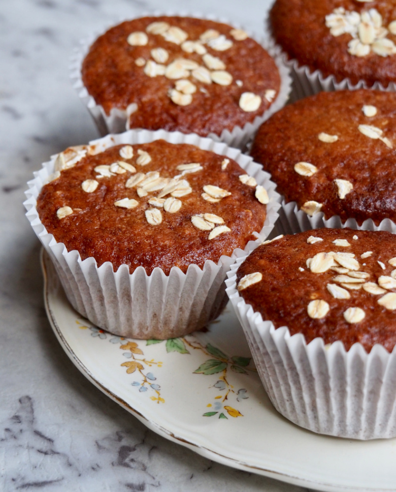 marmalade muffins on a plate