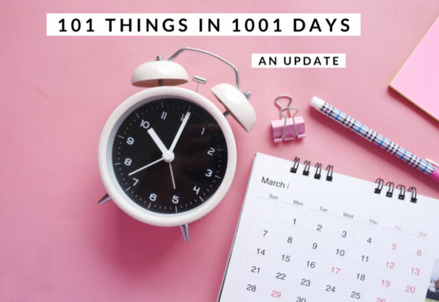 101 Things in 1001 Days V3 – An Update