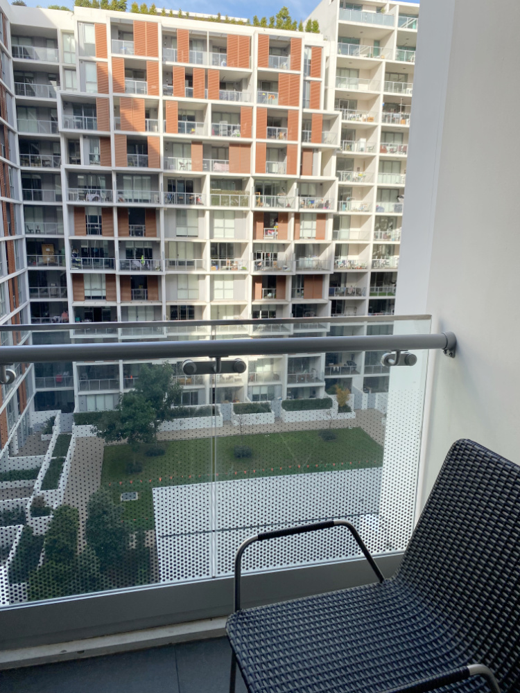 balcony overlooking apartments