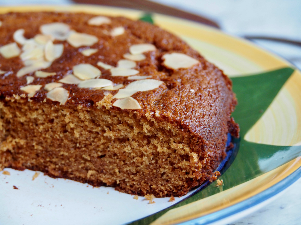 inside dairy free honey cake