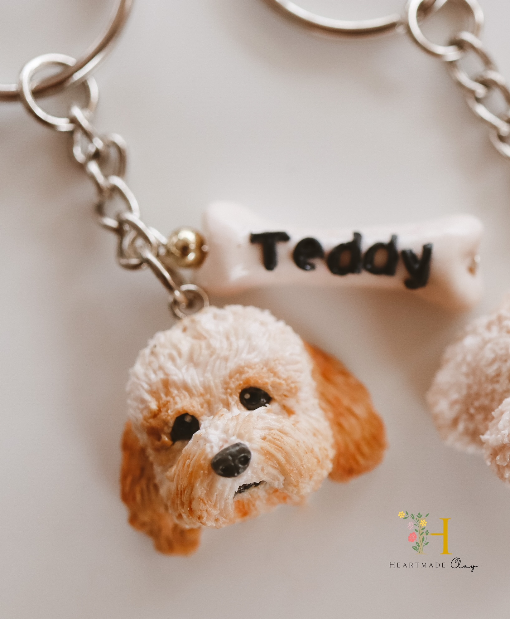 polymer cavoodle keyring