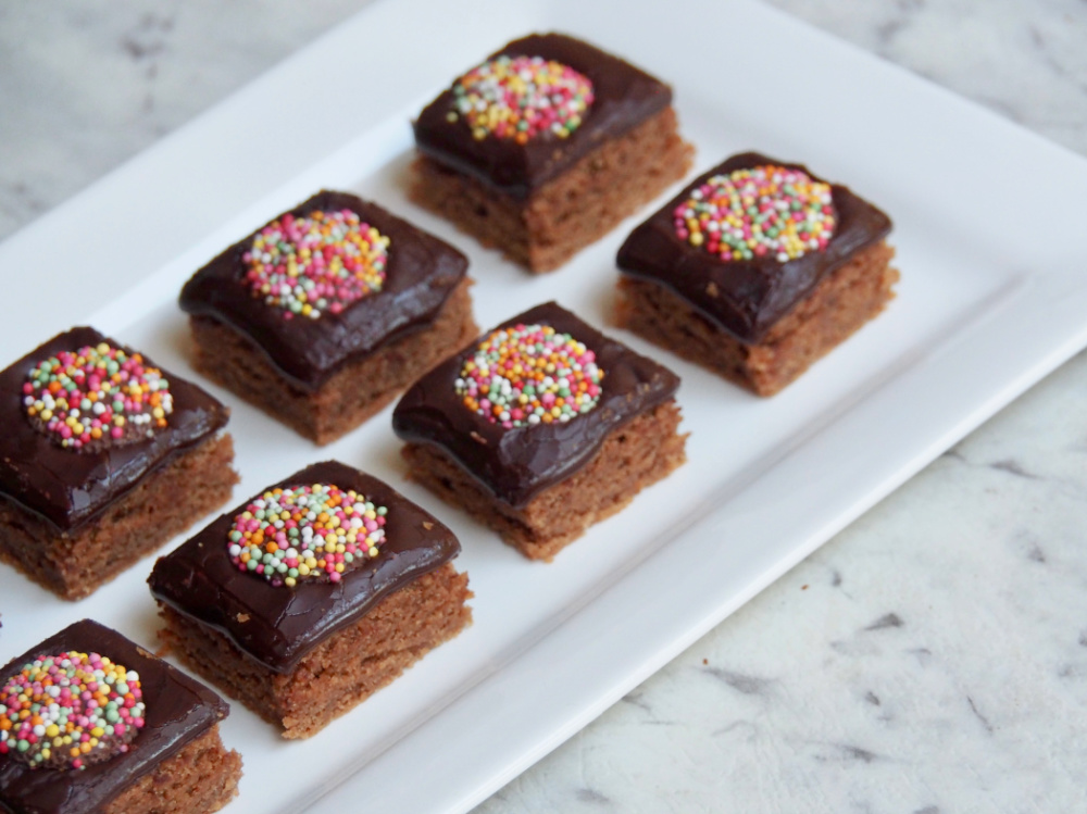 melt and mix weetbix slice cut into squares