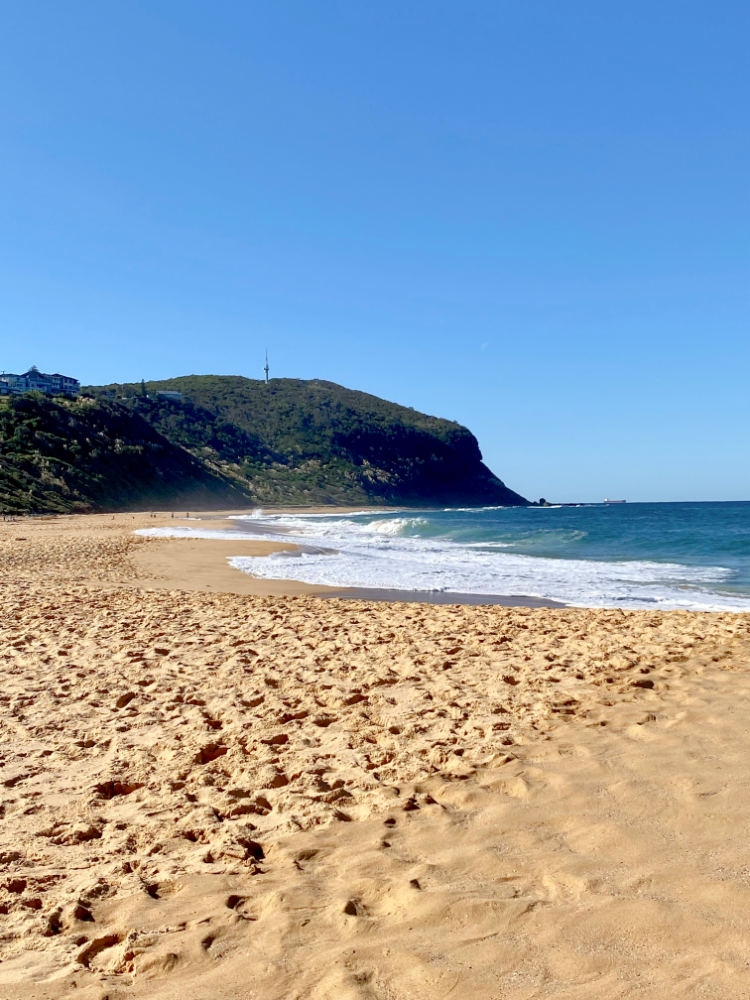 looking into the distance on shelly beach