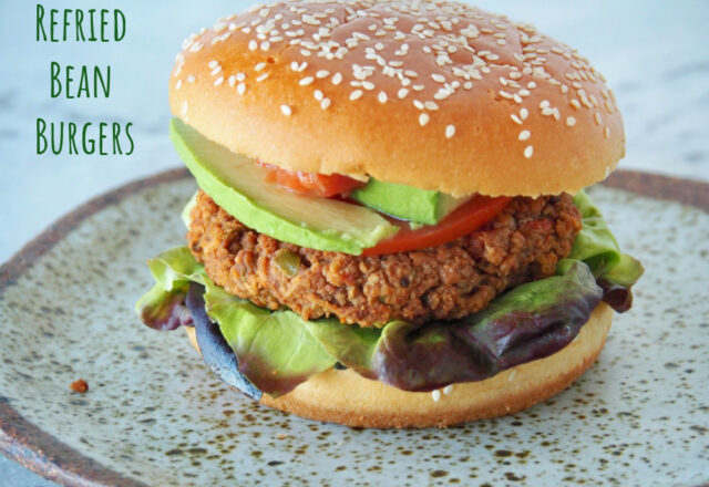 Meatless Monday – Refried Bean Burgers